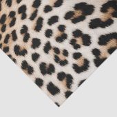 Chique witte crème luipaard print tissuepapier (Detail)