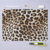 Chique witte crème luipaard print tissuepapier (Craft)