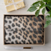 Chique witte crème luipaard print tissuepapier (Geschenk)