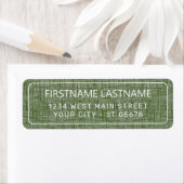 Chique witte eenvoudige gestileerde typografie scr etiket (Insitu)
