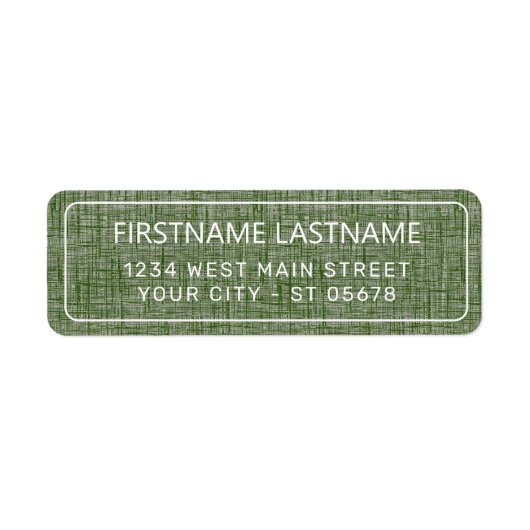 Chique witte eenvoudige gestileerde typografie scr etiket (Voorkant)