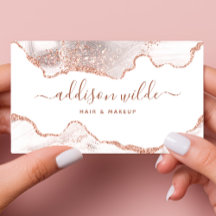 Chique witte marmeren agaat roze gouden glans