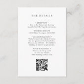 CHIQUE WITTE ROOS BLOEMEN BRUILOFT DETAILS QR CODE INFORMATIEKAARTJE (Voorkant)