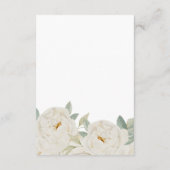 CHIQUE WITTE ROOS BLOEMEN BRUILOFT DETAILS QR CODE INFORMATIEKAARTJE (Achterkant)