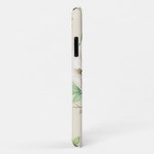 Chique witte roze rozen groene bladeren bloemmotie Case-Mate iPhone case (Achterkant/rechts)
