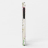 Chique witte roze rozen groene bladeren bloemmotie Case-Mate iPhone case (Achterkant/links)