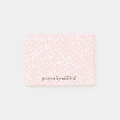 Chique witte roze vlekken post-it® notes (Voorkant)