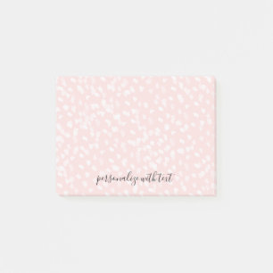 Chique witte roze vlekken post-it® notes
