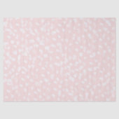 Chique witte roze vlekken tissuepapier (Voorkant)