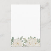 CHIQUE WITTE ROZEN BLOEMEN Lente SCHEMA VAN EVENEM Informatiekaartje (Achterkant)