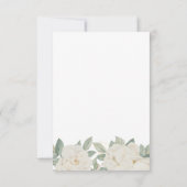 CHIQUE WITTE ROZEN BLOEMEN Lente SCHEMA VAN EVENEM Kaart (Achterkant)