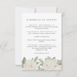 CHIQUE WITTE ROZEN BLOEMEN Lente SCHEMA VAN EVENEM Kaart