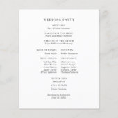 CHIQUE WITTE ROZEN | Botanisch huwelijksprogramma (Achterkant)