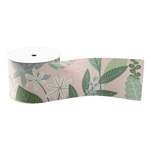 Chique woestijn blush retro vlinder bladeren tuin grosgrain lint (Spoel)