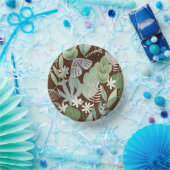 Chique woestijn bruin retro vlinder gebladerte tui papieren kommen (Feest)