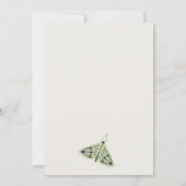 Chique woestijn retro vlinder tuin Baby shower Kaart (Achterkant)