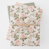 Chique zachte bloesem inpakpapier vel (In situ)