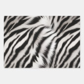 Chique Zebra Dierenprint Bruiloft Inpakpapier Vel (Voorkant 3)