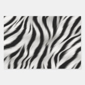 Chique Zebra Dierenprint Bruiloft Inpakpapier Vel (Voorkant)