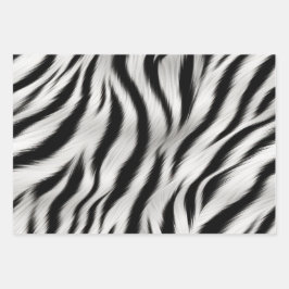 Chique Zebra Dierenprint Bruiloft Inpakpapier Vel