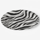 Chique Zebra Dierenprint Bruiloft Papieren Bordje (Gekanteld)