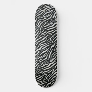 Chique Zebra Dierenprint Esthetiek Persoonlijk Skateboard