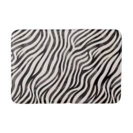 Chique zebra print badmat