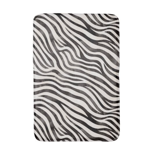 Chique zebra print badmat (Voorkant Verticaal)