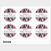 Chique Zebra Print Sticker R-PKBK (Vel)