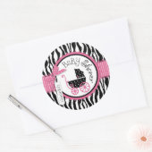 Chique Zebra Print Sticker R-PKBK-2 (Envelop)
