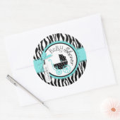 Chique Zebra Print Sticker R-TQBK-2 (Envelop)