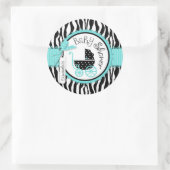 Chique Zebra Print Sticker R-TQBK-2 (Tas)