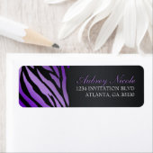 Chique Zebra Sweet Zestien Adresetiketten Etiket (Insitu)