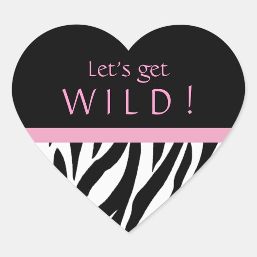 Chique Zebra Verjaardag Stickers (Voorkant)