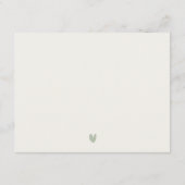 Chique zeegezicht Palm Tree Island bruiloft detail Informatiekaartje (Achterkant)