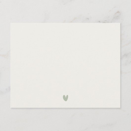 Chique zeegezicht Palm Tree Island bruiloft detail Informatiekaartje (Achterkant)