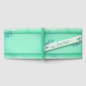 Chique Zeegroene Guestbook met Ringen Gastenboek (Volledig)