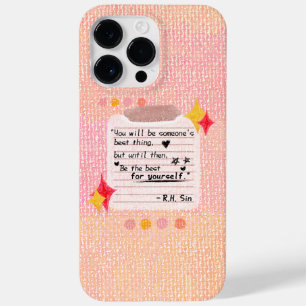 Chique Zelfliefde Quotes iPhone Case Zachte Pinky