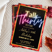 Chique Zijde Ruby Rood Goud Talk 30th To Me Verjaa Kaart