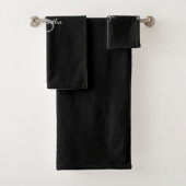 Chique Zilveren Glitterdruppels Glans Monogram Naa Bad Handdoek (Insitu)