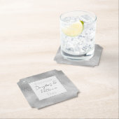 Chique zilveren kant kartonnen onderzetters (Insitu)