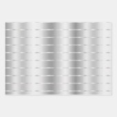 Chique Zilveren Lint Boog Bruidsdouche Inpakpapier Vel (Voorkant 3)