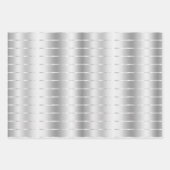 Chique Zilveren Lint Boog Bruidsdouche Inpakpapier Vel (Voorkant)