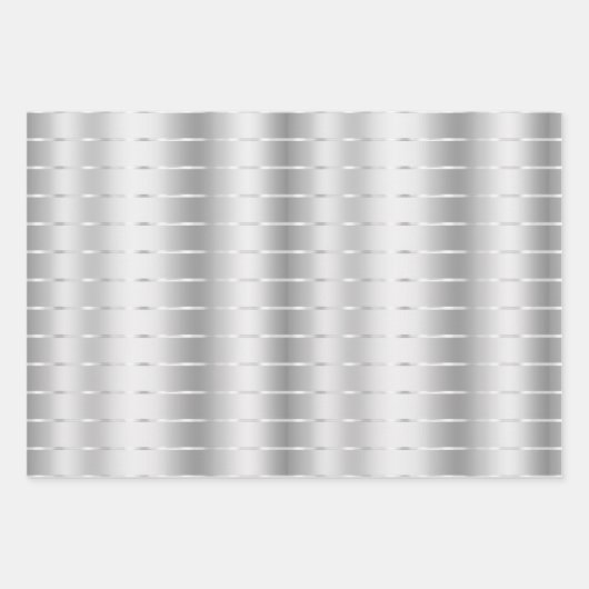 Chique Zilveren Lint Boog Bruidsdouche Inpakpapier Vel (Voorkant)