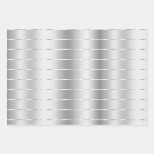 Chique Zilveren Lint Boog Bruidsfeest Inpakpapier Vel (Voorkant 3)