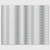 Chique Zilveren Lint Boog Bruidsmeisje Feest Cadeaupapier (Vlak)