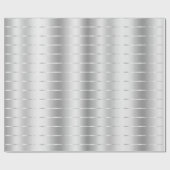 Chique zilveren linten strik bruidsdouche cadeaupapier (Vlak)