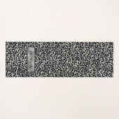Chique Zilveren Luipaardprint Persoonlijk Yogamat (Voorkant (horizontaal))