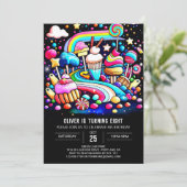 Chique zoete viering verjaardag kaart (Staand voorkant)