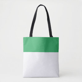 Chique zomer wit Zee groen naadloos kleurenblok Tote Bag